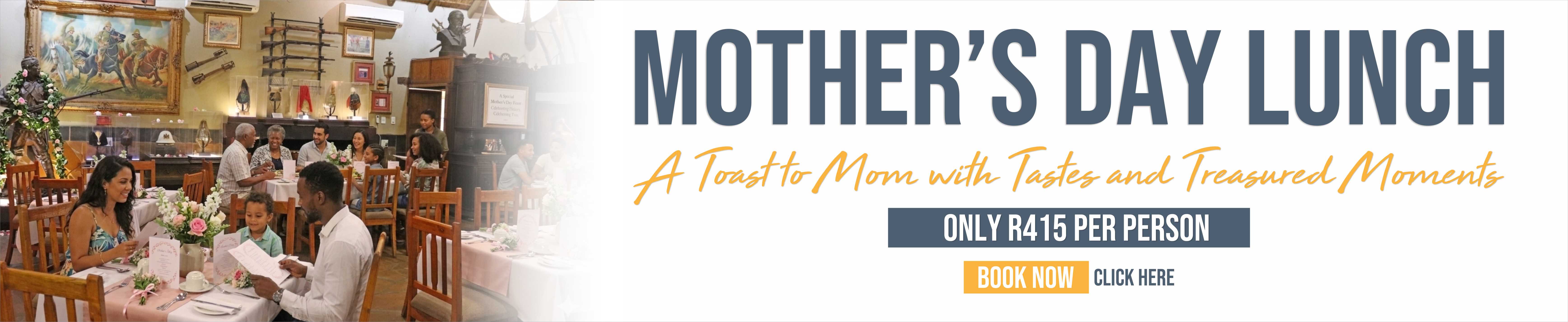 Join us for Mother's Day lunch at Kedar Heritage Lodge, Rustenburg